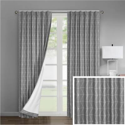 Light Grey Ariana Curtain Panel - Set of Two