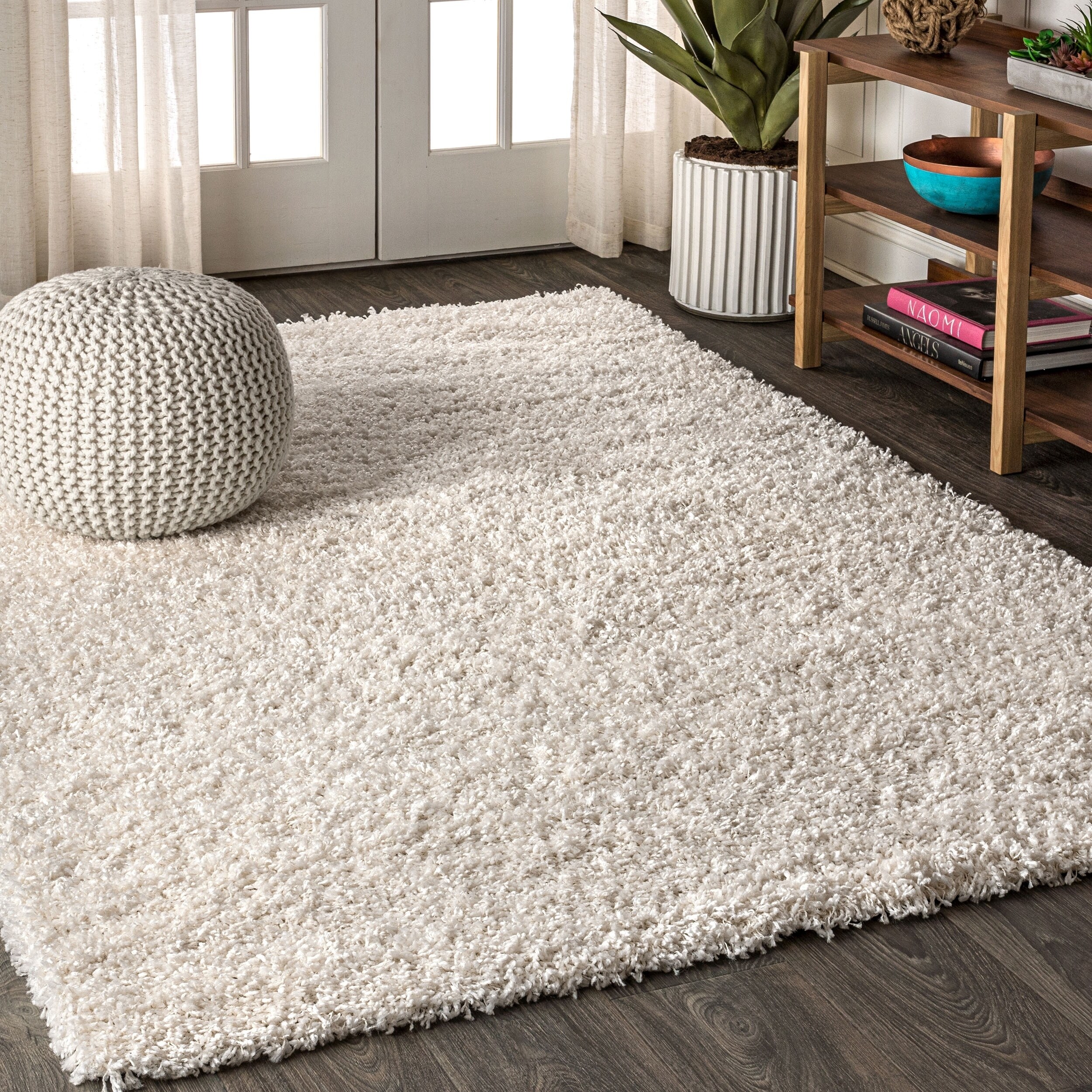 Jonathan Y Mercer Plush Cream Area Rug Jonathan Y Mercer Plush Cream
