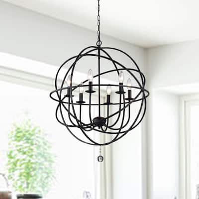Copper Grove Guacara 6-light Globe Chandelier