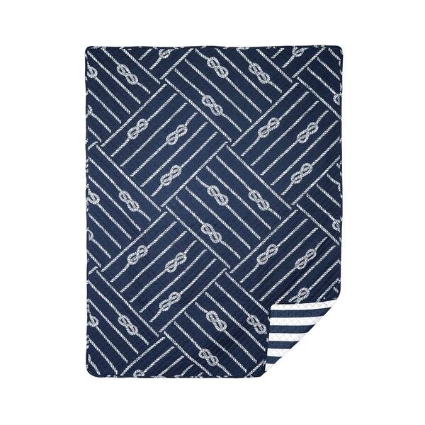 Oliver Quilted Cotton Throw Blanket. Opens flyout.
