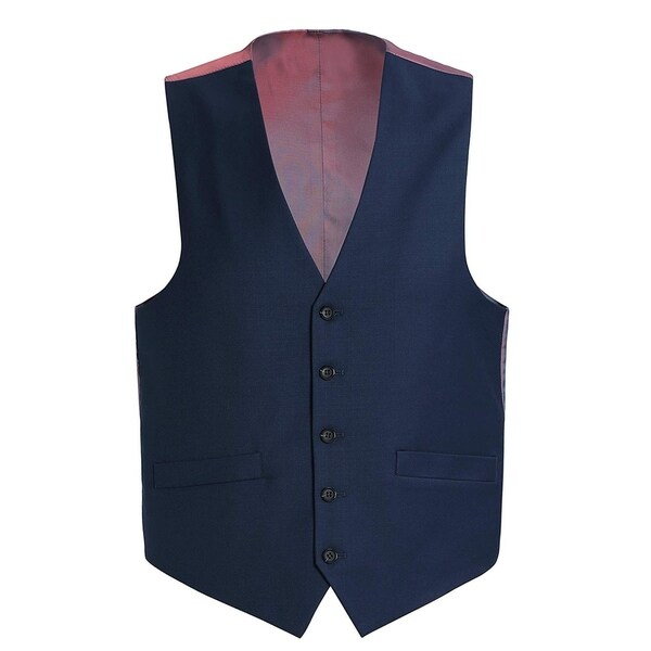 Coolred Mens Classic Work Solid Single Breasted Blazer Waistcoat