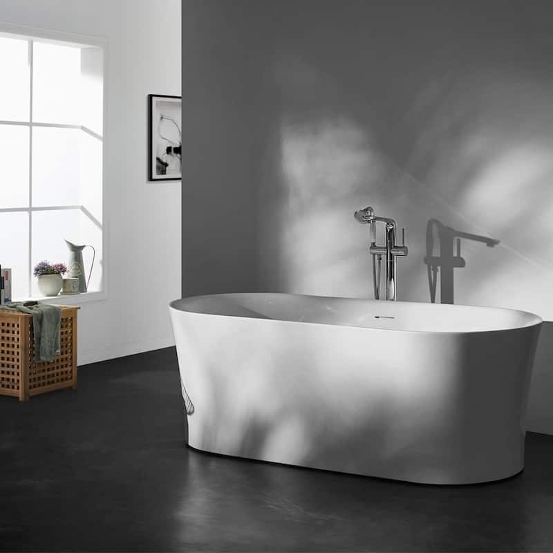 Aubrey 67" x 31.5" Soaking Bathtub