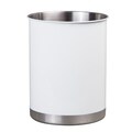 Creative Home Heavy Gauge Stainless Steel Tool Crock Utensil Flatware Holder, Small, White - N/A
