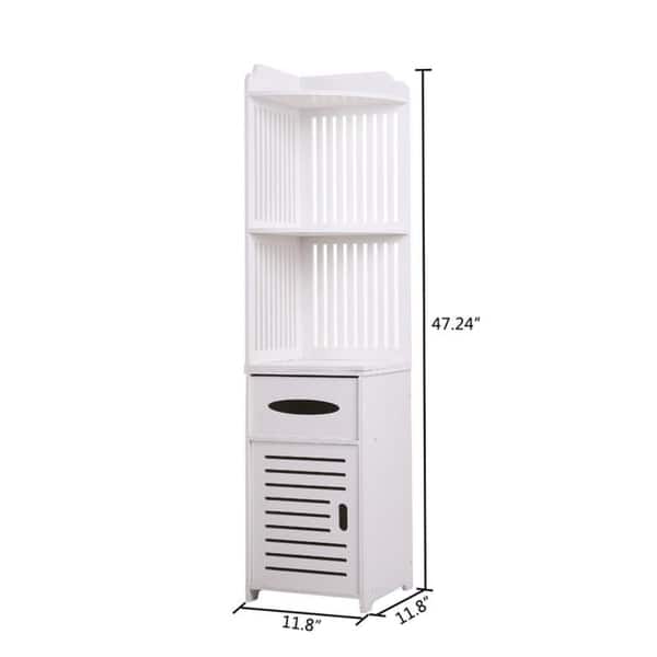 Bathroom Storage Corner Floor Cabinet With Doors And Shelves Bathroom Storage Corner Floor Cabinet