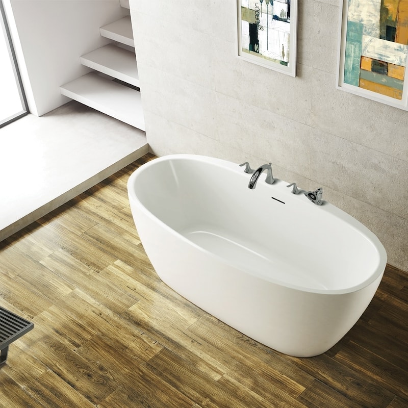 Everly 59" x 31.5" Soaking Bathtub
