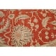 preview thumbnail 9 of 14, Floral Oushak Turkish Area Rug Wool Handmade Oriental Rust Carpet - 8'7" x 10'6" Oval