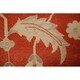 preview thumbnail 7 of 14, Floral Oushak Turkish Area Rug Wool Handmade Oriental Rust Carpet - 8'7" x 10'6" Oval