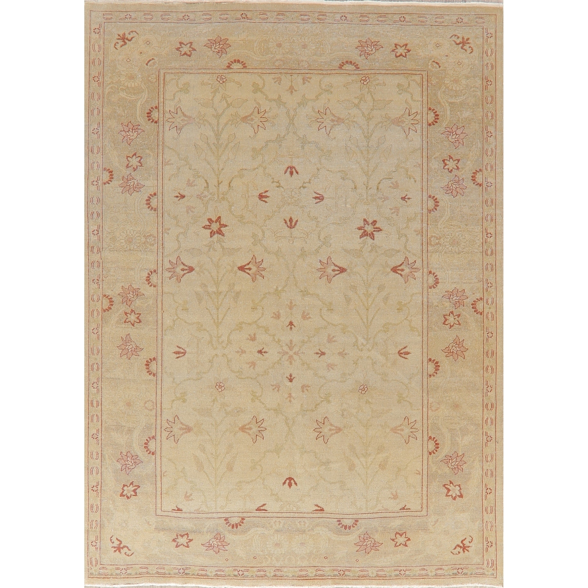 Oriental Oushak Area Rug 4x6 Boho Handmade Bedroom Turkish Rug 