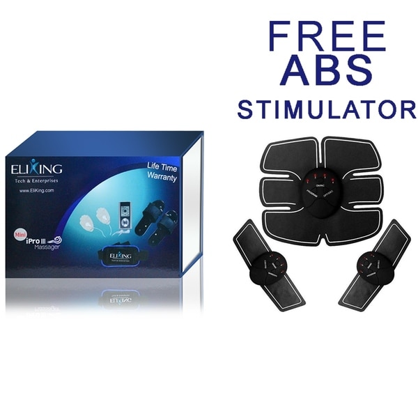 Electronic Pulse and Muscle Stimulator EMS IPro III Massager with FREE ABS Stimulator. Opens flyout.