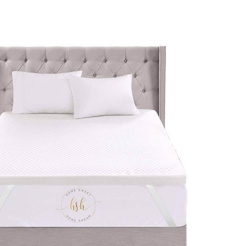 3" Inch Memory Foam Mattress Topper With Removable Bamboo Cover