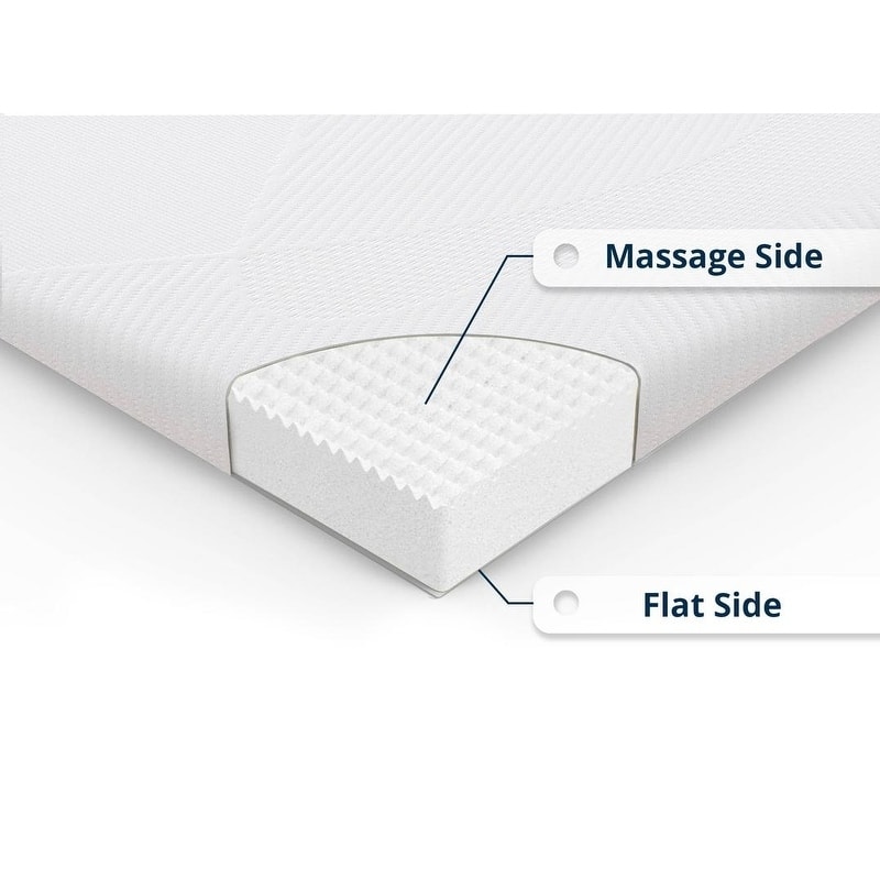 3" Inch Memory Foam Mattress Topper With Removable Bamboo Cover