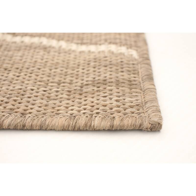 ECARPETGALLERY Sisal Abstract Tropical Rug