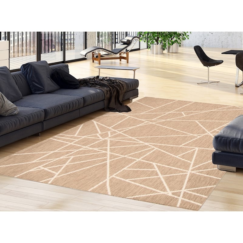 ECARPETGALLERY Sisal Abstract Tropical Rug