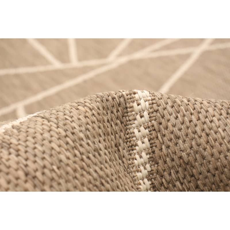 ECARPETGALLERY Sisal Abstract Tropical Rug