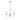 Clean Lines and Simple Shaped Nickel Mini Chandelier - Satin Nickel