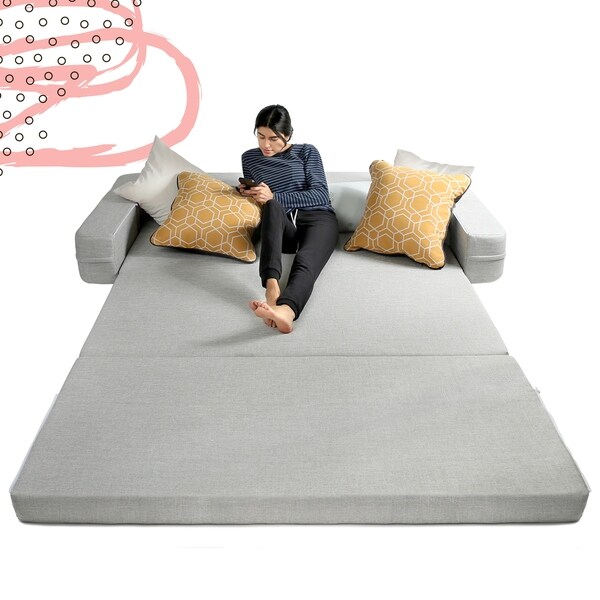 Milliard Daybed Sofa Couch Bed Queen to Twin Folding Mattress Queen Twin Fold Out Bed Bath Beyond 30142891