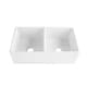 preview thumbnail 3 of 3, Brooks II Farmhouse Fireclay 33 in. 50/50 Double Bowl Kitchen Sink in Crisp White and Fireclay Care IQ Kit