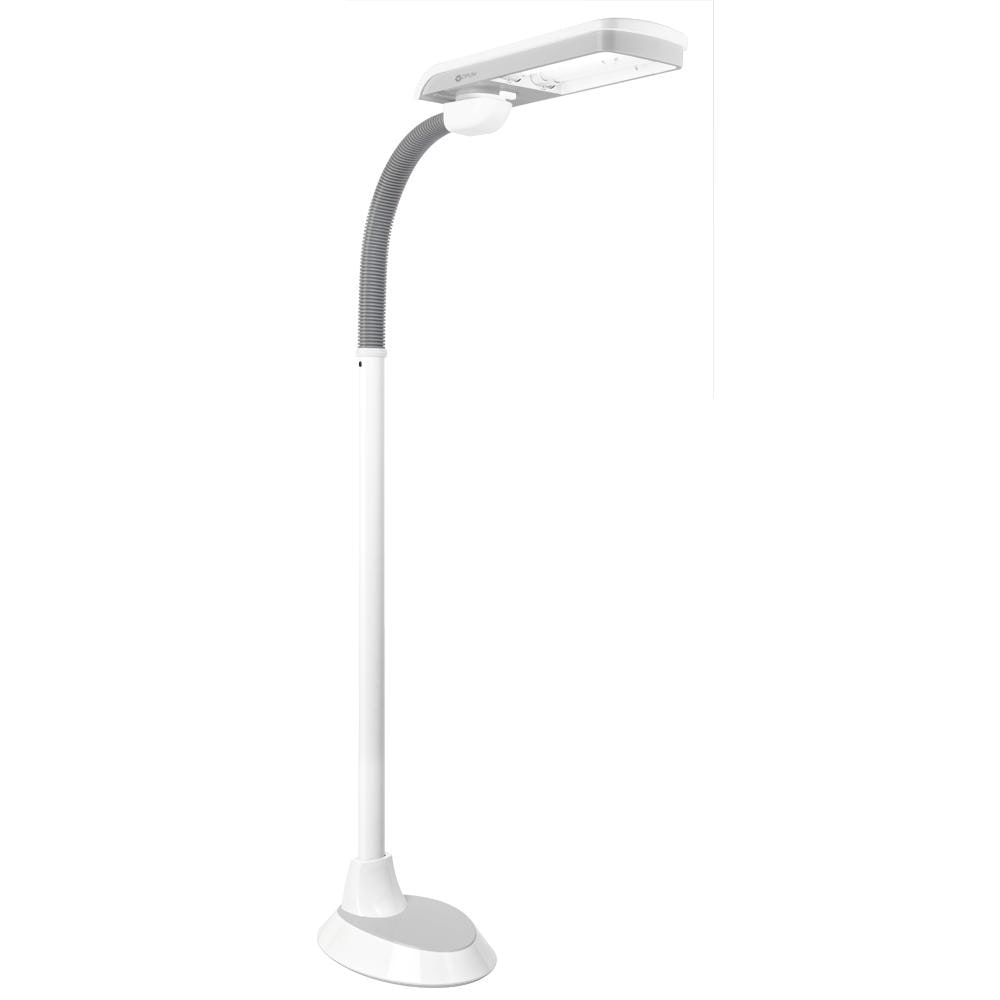 OttLite, Dual Shade LED Floor Lamp with USB Charging Station