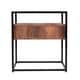 preview thumbnail 2 of 7, SEI Furniture Ottone Industrial Brown Wood Side Table