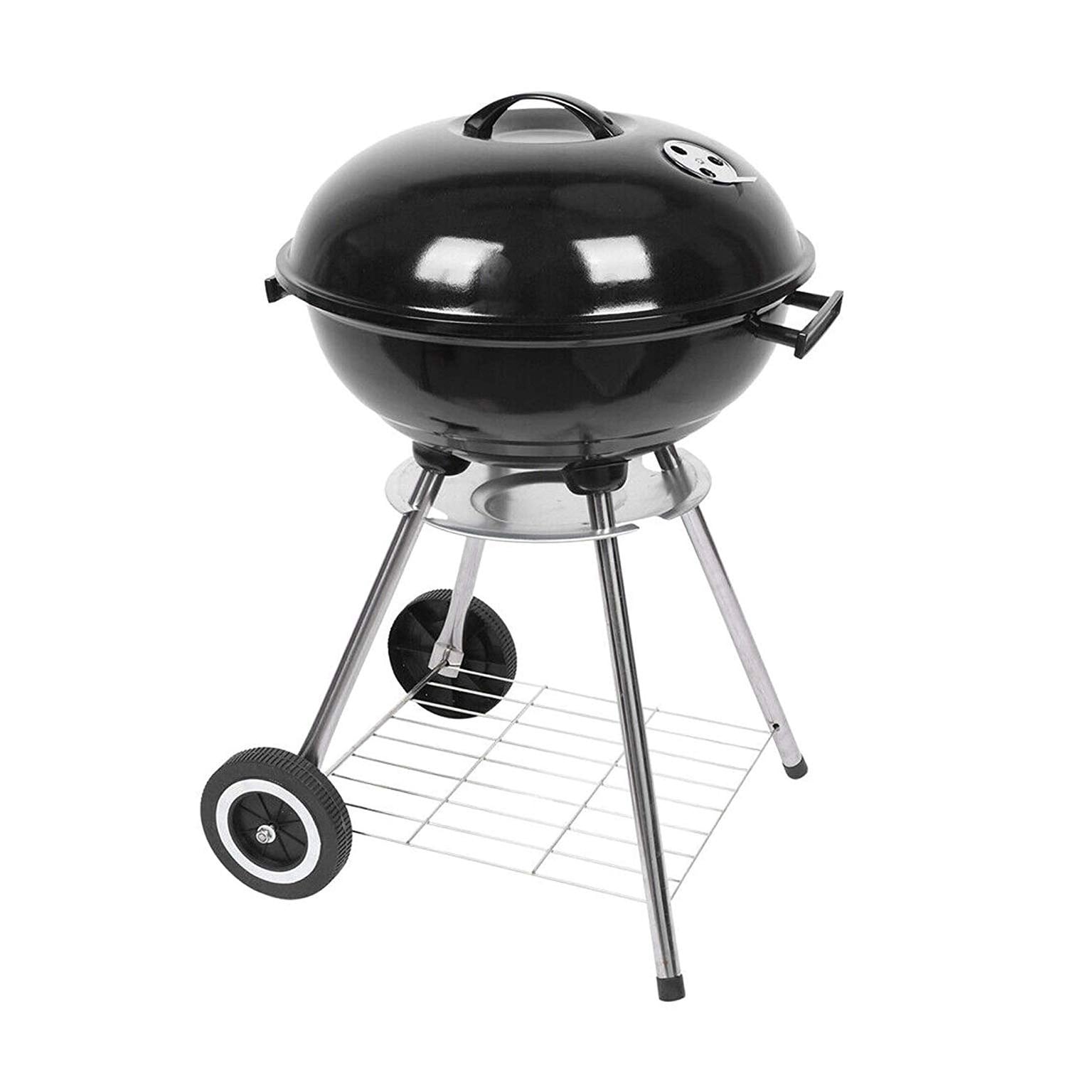 Original Kettle Charcoal Grill Outdoor Portable BBQ Grill Stainless Steel  18 Black Kettle Grill - Bed Bath & Beyond - 30143736