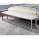 preview thumbnail 5 of 10, Sexton Modern Steel Faux Leather Button Tufted Kid Platform Bed with Bench by Porch & Den
