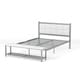 preview thumbnail 10 of 10, Sexton Modern Steel Faux Leather Button Tufted Kid Platform Bed with Bench by Porch & Den White - Full