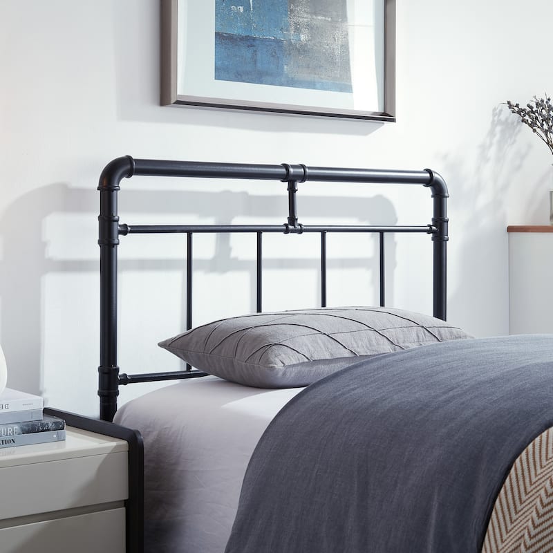 Aborn Contemporary Iron Headboard by Christopher Knight Home