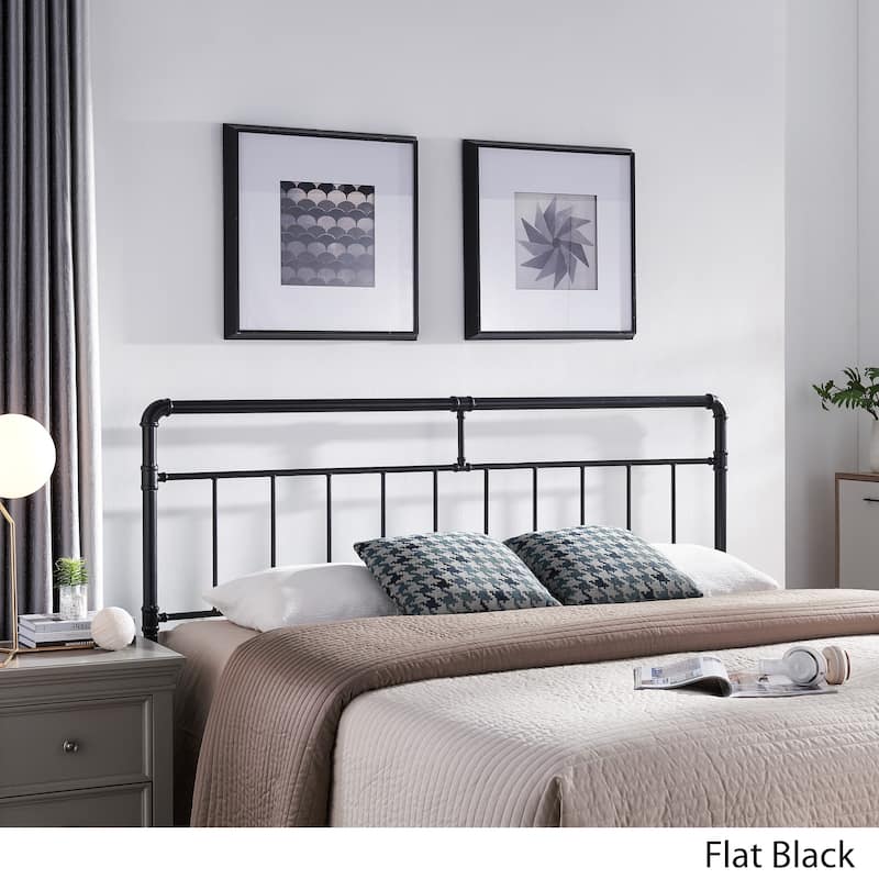 Aborn Contemporary Iron Headboard by Christopher Knight Home