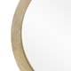 preview thumbnail 4 of 5, Cheval Modern Round Mirror with Mango Wood Frame by Christopher Knight Home - 23.50" W x 1.25" D x 23.50" H