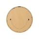 preview thumbnail 3 of 5, Cheval Modern Round Mirror with Mango Wood Frame by Christopher Knight Home - 23.50" W x 1.25" D x 23.50" H