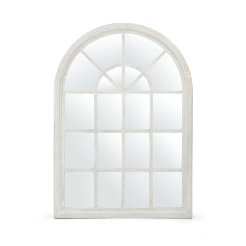 Dunlap Traditional Arched Windowpane Mirror by Christopher Knight Home - 31.00" W x 1.25" L x 44.00" H