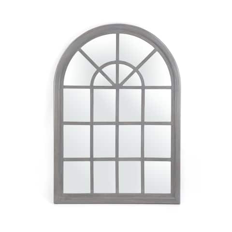 Dunlap Traditional Arched Windowpane Mirror by Christopher Knight Home - 31.00" W x 1.25" L x 44.00" H