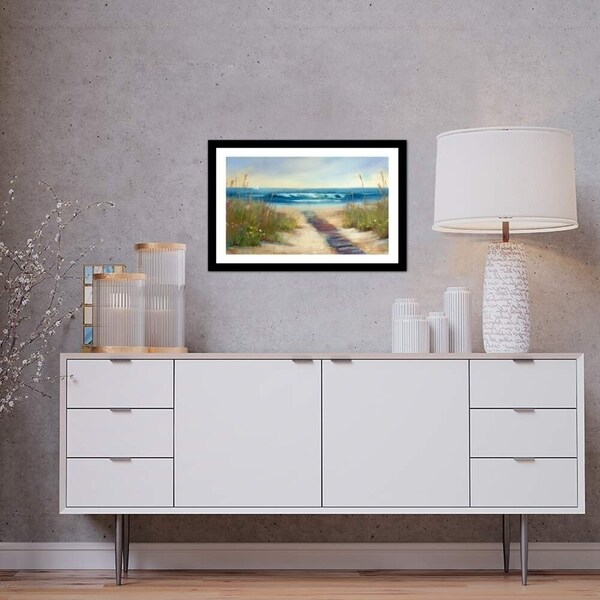 iCanvas "Serenity II" by Karen Margulis Framed Fine Art Paper Print - 16x24x1. Opens flyout.