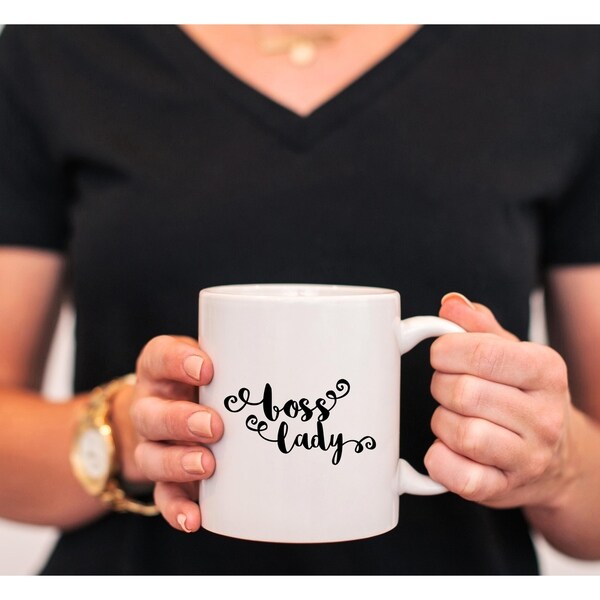 boss lady coffee cup mugs