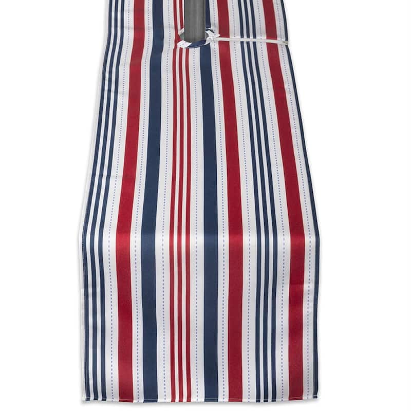 DII Patriotic Stripe Outdoor Table Runner