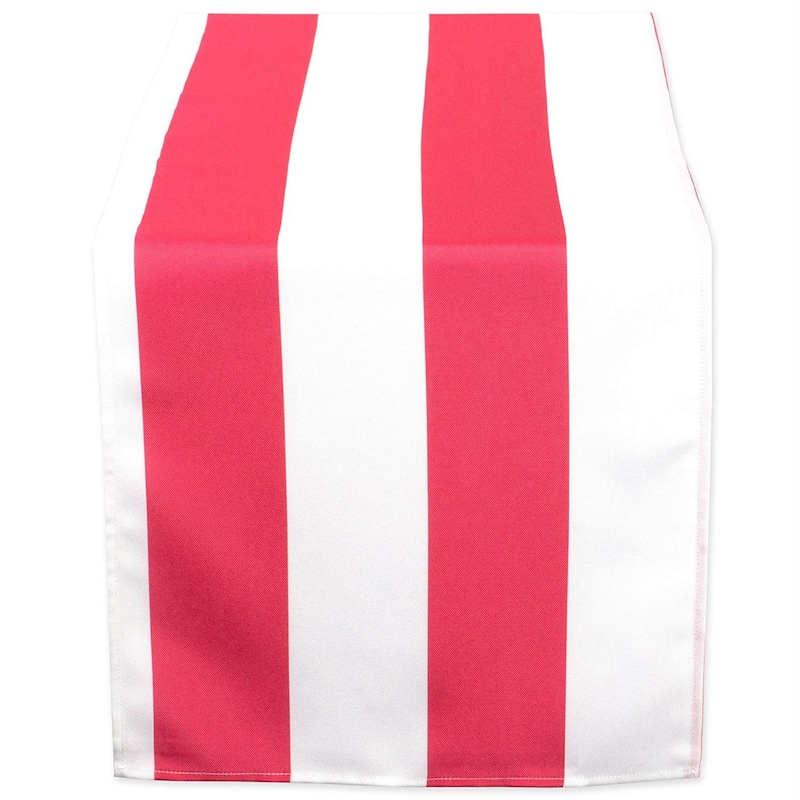 DII Patriotic Stripe Outdoor Table Runner