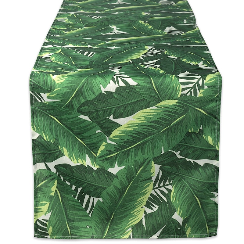 DII Patriotic Stripe Outdoor Table Runner - Banana Leaf - 14x72"
