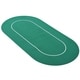 Soozier 71" x 36" 8 Player Rubber Oval Poker Table Top - Green/White - Thumbnail 2