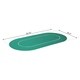 Soozier 71" x 36" 8 Player Rubber Oval Poker Table Top - Green/White - Thumbnail 6