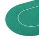 Soozier 71" x 36" 8 Player Rubber Oval Poker Table Top - Green/White - Thumbnail 8