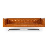 Strick & Bolton Tufi Button-tufted Leather Sofa - Bed Bath & Beyond ...