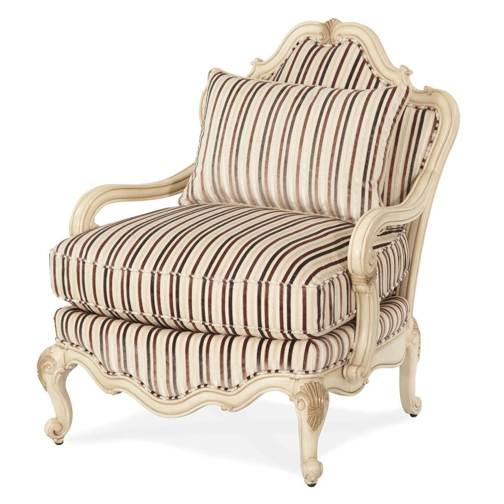 Lavelle Blanc Bergere Stripped Chair