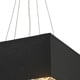preview thumbnail 3 of 3, Ritz 5-Light 16 in. Matte Gold with Black Shade Pendant Light Small - Small Pendant