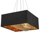 preview thumbnail 2 of 3, Ritz 5-Light 16 in. Matte Gold with Black Shade Pendant Light Small - Small Pendant