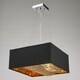 preview thumbnail 1 of 3, Ritz 5-Light 16 in. Matte Gold with Black Shade Pendant Light Small - Small Pendant N/A