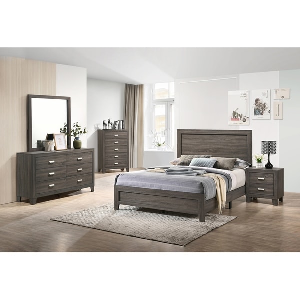 Best Quality Furniture Anastasia 4-Piece Bedroom Set with Extra Chest