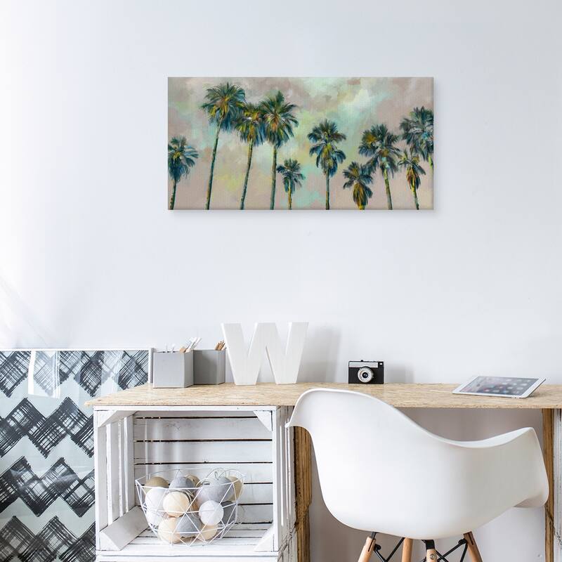 Panoramic Palms by Studio Arts Canvas Art Print