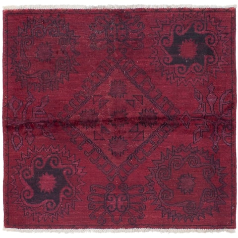 Hand-knotted Vibrance Red Wool Rug