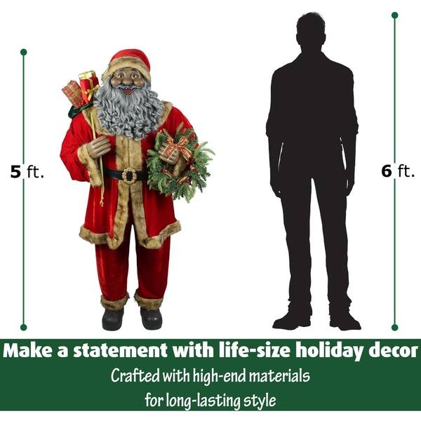 Shop Fraser Hill Farm Life Size Indoor Christmas Decoration 5 Ft