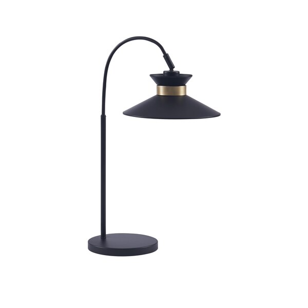arc black table lamp